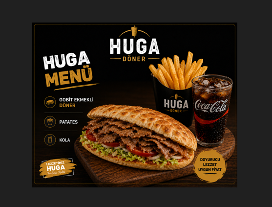 Gobit Ekmek Arası Tavuk Döner (150 g) & Coca Cola Menü